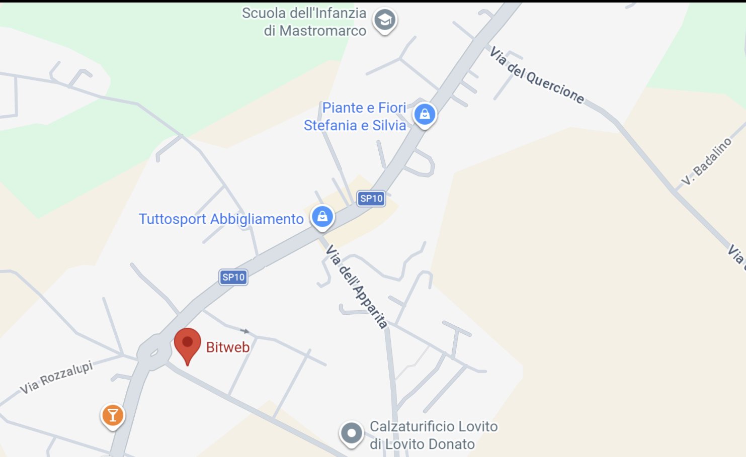 Mappa sede Bitweb — P.za Marietta Robusti 26, Lamporecchio